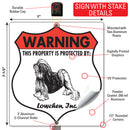 Lowchen! Property is Protected Badge Sign or Sticker-4