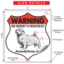 Norfolk Terrier! Property is Protected Badge Sign or Sticker-3