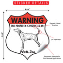Plott! Property is Protected Badge Sign or Sticker-2