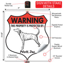 Plott! Property is Protected Badge Sign or Sticker-4