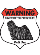 Puli! Property is Protected Badge Sign or Sticker-1
