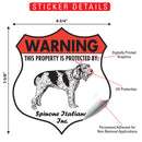 Spinone Italiano! Property is Protected Badge Sign or Sticker-2