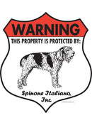 Spinone Italiano! Property is Protected Badge Sign or Sticker-1
