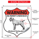 Wirehaired Pointing Griffon! Property is Protected Badge Sign or Sticker-3