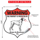 Braque du Bourbonnais! Property is Protected Badge Sign or Sticker-2
