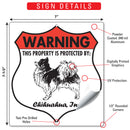 Chihuahua! Property is Protected Badge Sign or Sticker-3