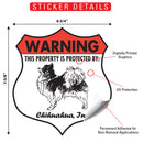 Chihuahua! Property is Protected Badge Sign or Sticker-2