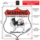 Chihuahua! Property is Protected Badge Sign or Sticker-4