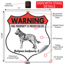 Belgian Laekenois! Property is Protected Badge Sign or Sticker-4