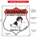 Shih-Poo! Property is Protected Badge Sign or Sticker-3