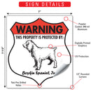 Boykin Spaniel! Property is Protected Badge Sign or Sticker-3